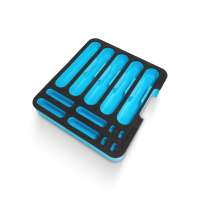 Adam Hall 87402MI Wkładka piankowa na mikrofonu do szuflady rack 2U