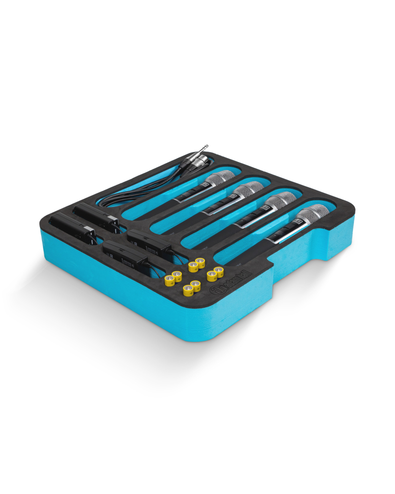 Adam Hall 87402MI Wkładka piankowa na mikrofonu do szuflady rack 2U