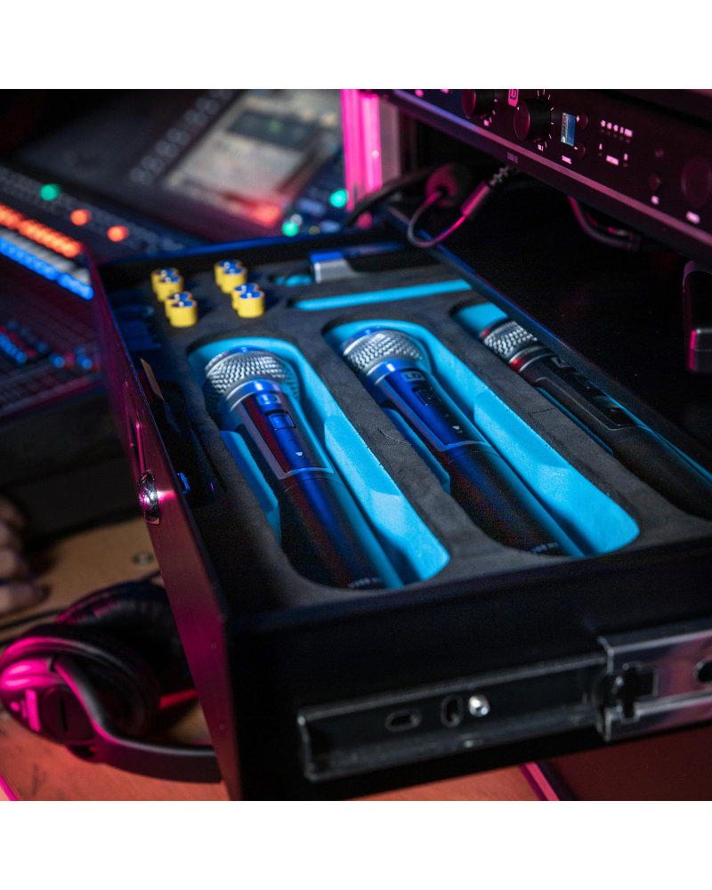 Adam Hall 87402MI Wkładka piankowa na mikrofonu do szuflady rack 2U