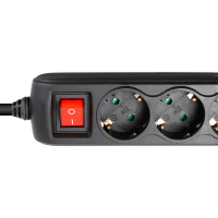 ADAM HALL 8747 S 3 USB 3-gniazdkowa listwa zasilająca z włącznikiem i 2 gniazdami do ładowania USB