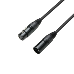 Adam Hall 3 STAR DMF Kabel DMX 3-biegunowy XLR żeński na 3-biegunowy męski XLR | różne długości