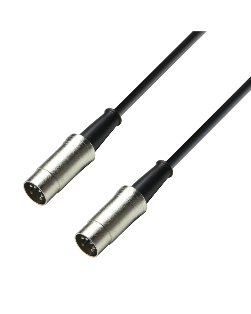 ADAM HALL K3MIDI0300BLK-5 3 STAR MIDI 0300 BLK-5 Kabel MIDI | Adam Hall® MIDI 5-pin | 3 m