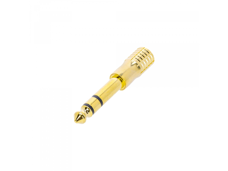 ADAM HALL K4AMF3JM3GOLD Adapter mini jack żeński stereo na jack 6,3 mm męski stereo