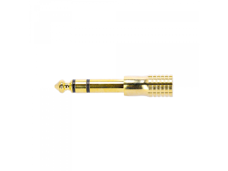 ADAM HALL K4AMF3JM3GOLD Adapter mini jack żeński stereo na jack 6,3 mm męski stereo