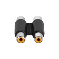 Adam Hall 4 STAR AT RF2 RF2 Twin-Adapter beczka 2 x RCA żeński na 2 x RCA żeński