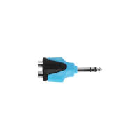 ADAM HALL 4 STAR AY RF2 JM3 BLU LINE Adapter-Y 2 x RCA żenskie na Jack TRS