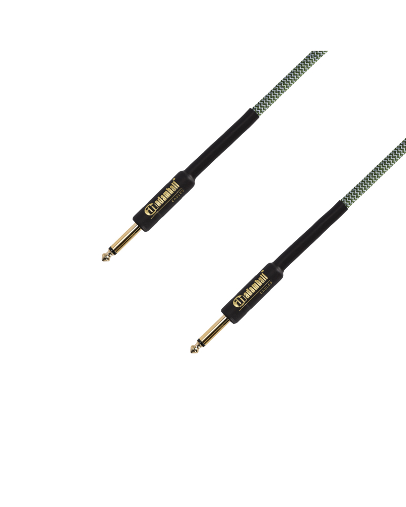 Adam Hall 4 STAR IPP GRN Kabel instrumentalny | Oplot nylonowy Adam Hall® Jack TS różne długości