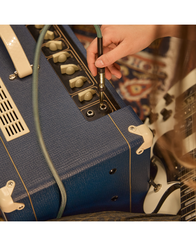 Adam Hall 4 STAR IPP GRN Kabel instrumentalny | Oplot nylonowy Adam Hall® Jack TS różne długości