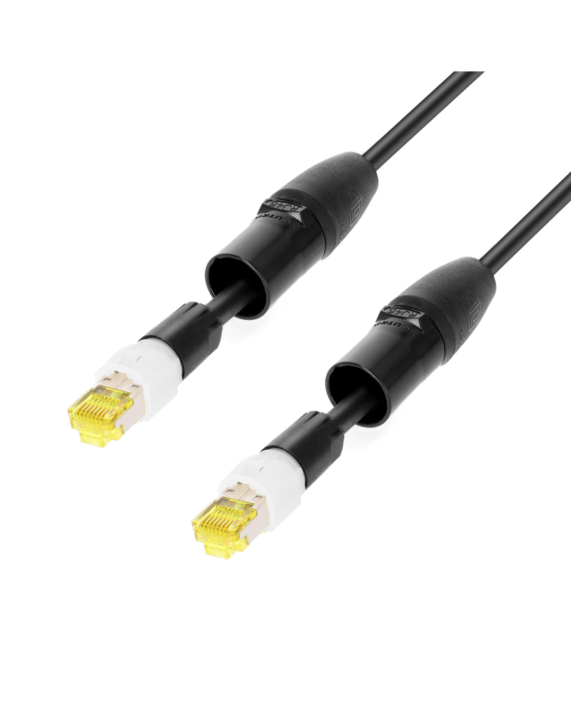 Adam Hall 5 STAR ECON CAT6 RR 5m Kabel sieciowy | Cat.6a (S/FTP) Neutrik etherCON®, zwijany