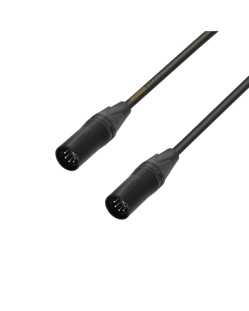 Adam Hall 5 STAR DGG 0020 Kabel przejściowy | 5 pin męski XLR x 5 pin męski XLR | 0,2 m
