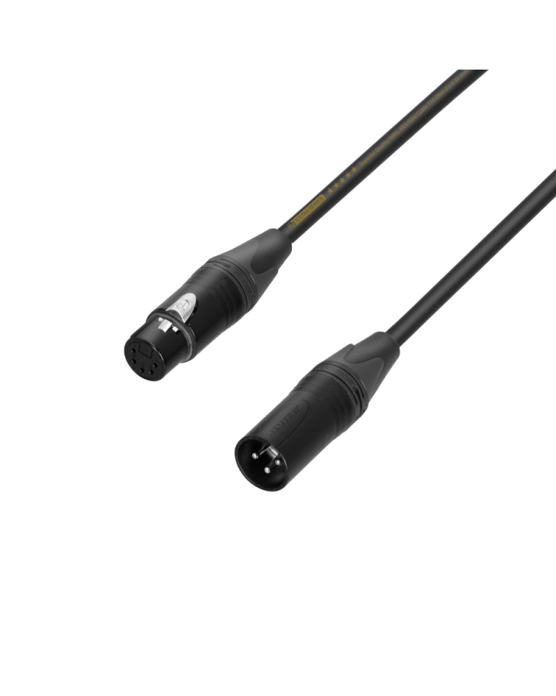 Adam Hall 5 STAR DHM 0020 Kabel przejściowy | 5 pin żeński XLR x 3pin męski XLR | 0,2 m