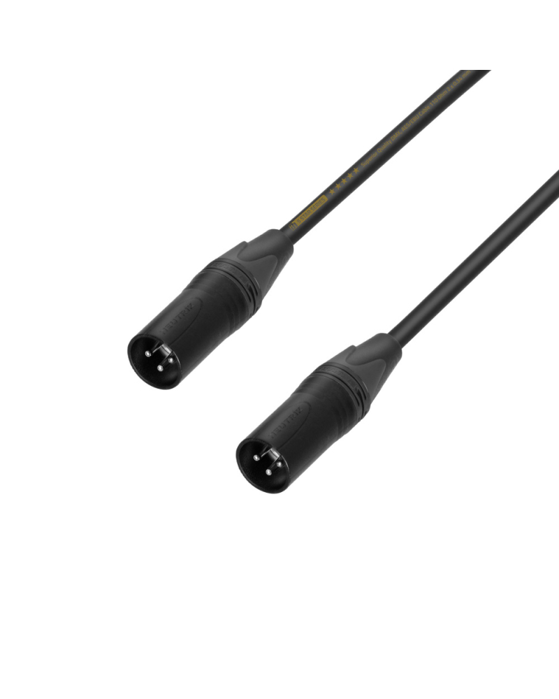 Adam Hall 5 STAR DMM 0020 Kabel przejściowy | 3 pin męski XLR x 3 pin męski XLR | 0,2 m