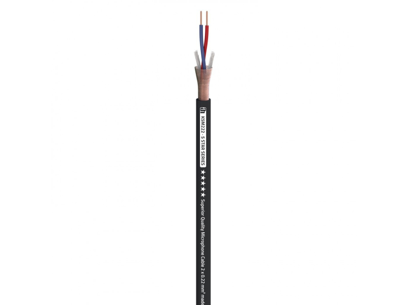 Adam Hall K5M222 5 STAR Wysokiej jakości kabel mikrofonowy 0.22 mm2 AWG24
