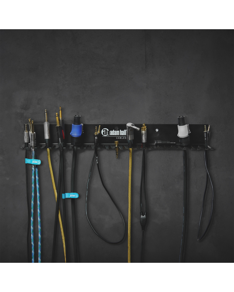 Adam Hall SCS 27 CABLE HOLDER PRO Uchwyt kablowy do montażu na ścianie lub stojaku z otworem gwintowanym 3/8''