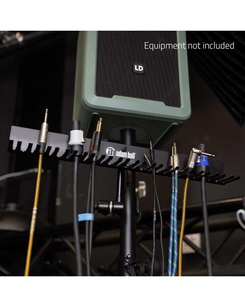 Adam Hall SCS 27 CABLE HOLDER PRO Uchwyt kablowy do montażu na ścianie lub stojaku z otworem gwintowanym 3/8''