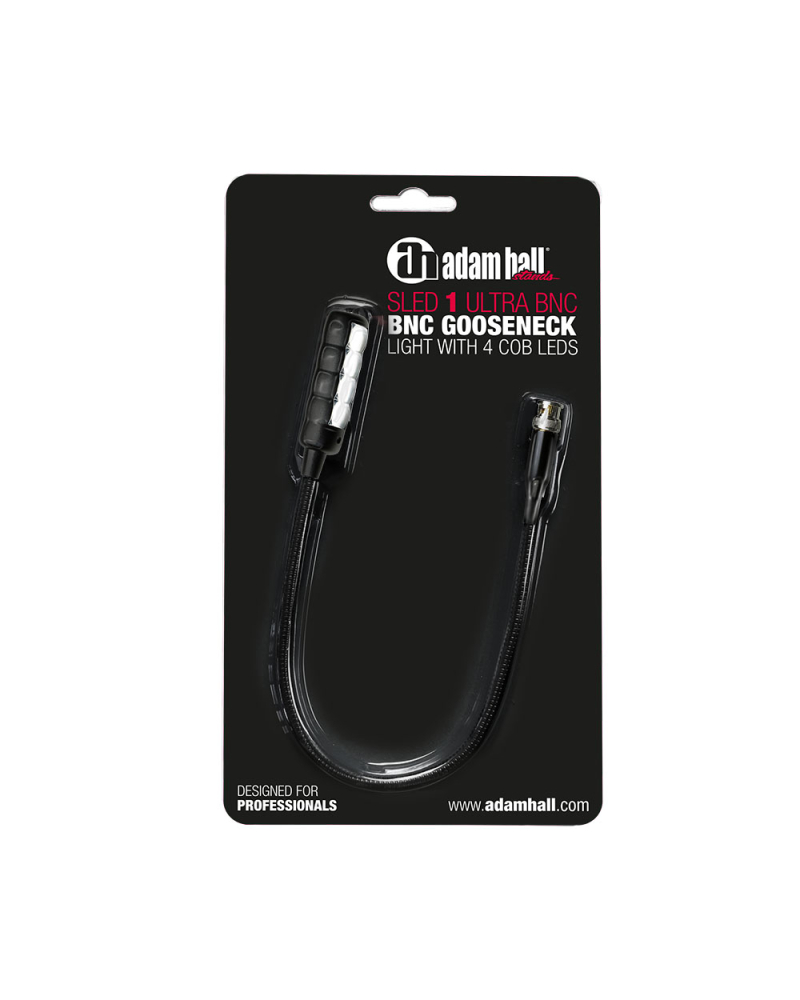 Adam Hall SLED 1 ULTRA BNC Lampka BNC z wysięgnikiem typu „gęsia szyja” i 4 diodami LED COB
