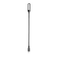 Adam Hall SLED 1 ULTRA USB C - Lampka USB z wysięgnikiem typu „gęsia szyja” i 4 diodami LED COB wybór kolorów