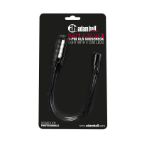 Adam Hall SLED 1 ULTRA XLR 3 Lampka z wysięgnikiem typu „gęsia szyja”, 3-stykowym złączem XLR i 4 diodami LED COB