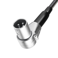 Adam Hall SLED 1 ULTRA XLR 3 A Lampka z wysięgnikiem typu „gęsia szyja” ze złączem kątowym, 3-stykowym złączem XLR i 4 diodami LED COB