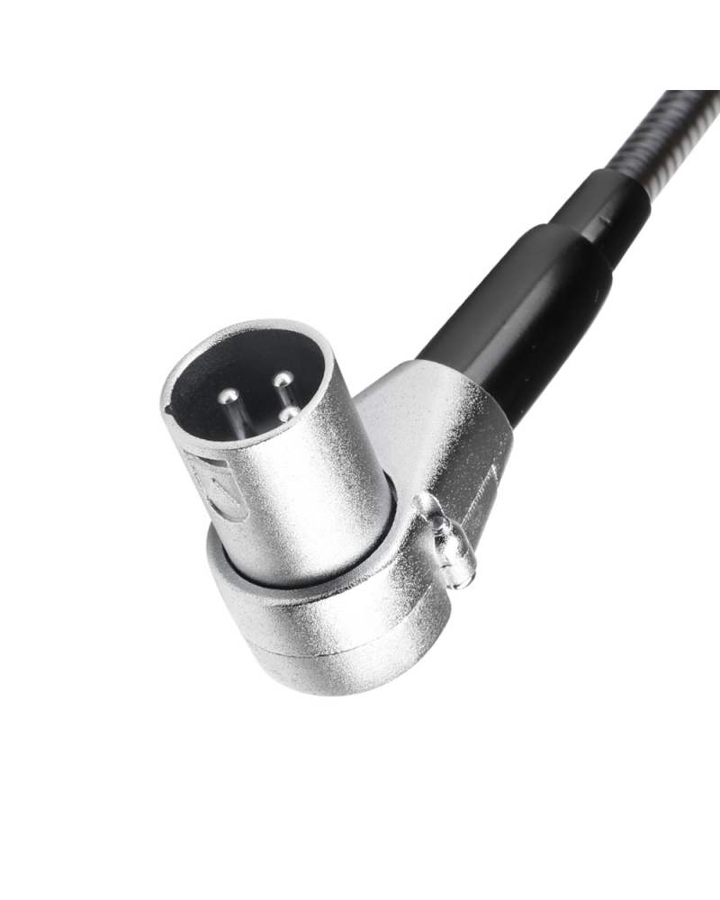 Adam Hall SLED 1 ULTRA XLR 3 A Lampka z wysięgnikiem typu „gęsia szyja” ze złączem kątowym, 3-stykowym złączem XLR i 4 diodami LED COB