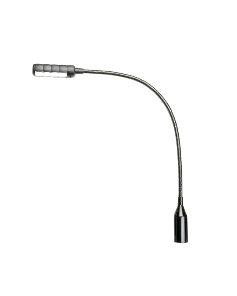Adam Hall SLED 1 ULTRA XLR 4 Lampka z wysięgnikiem typu „gęsia szyja”, 4-stykowym złączem XLR i 4 diodami LED COB