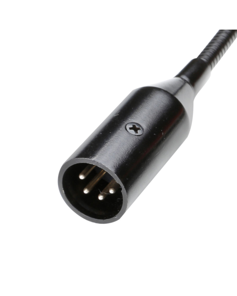 Adam Hall SLED 1 ULTRA XLR 4 Lampka z wysięgnikiem typu „gęsia szyja”, 4-stykowym złączem XLR i 4 diodami LED COB