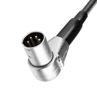 Adam Hall SLED 1 ULTRA XLR 4 A Zakrzywiona lampka z wysięgnikiem typu „gęsia szyja”, 4-stykowym złączem XLR i 4 diodami LED COB