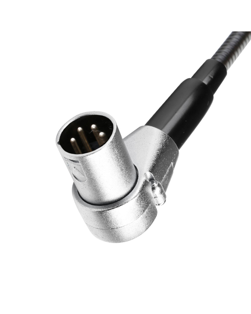 Adam Hall SLED 1 ULTRA XLR 4 A Zakrzywiona lampka z wysięgnikiem typu „gęsia szyja”, 4-stykowym złączem XLR i 4 diodami LED COB