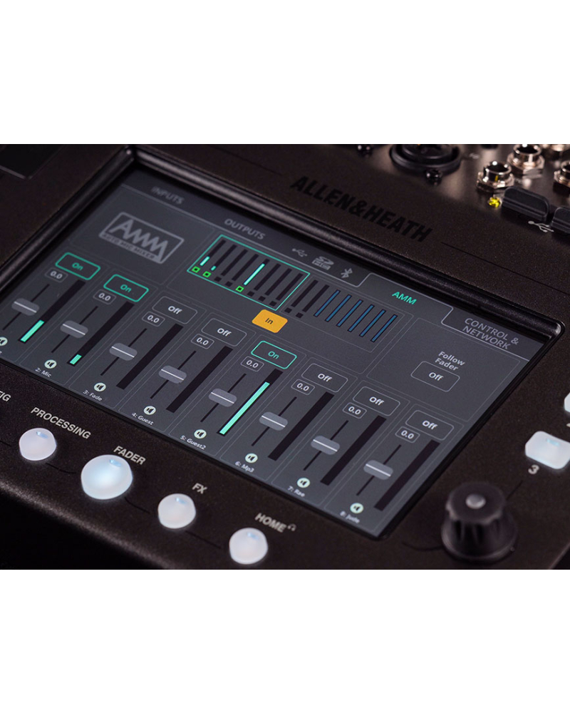 Allen & Heath CQ20B Kompaktowy mikser cyfrowy Bluetooth z przetwarzaniem sygnału 96 kH