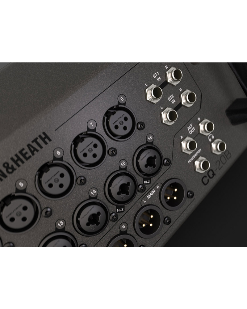 Allen & Heath CQ20B Kompaktowy mikser cyfrowy Bluetooth z przetwarzaniem sygnału 96 kH