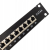 Patch panel Rj45 24 porty, STP, kat. 6A, 1U, 19, krone, uchwyt na kable