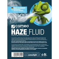 Cameo HAZE FLUID 5 L Płyn do wytwarzania długo utrzymującej się, drobnej mgły, bezolejowy, 5l