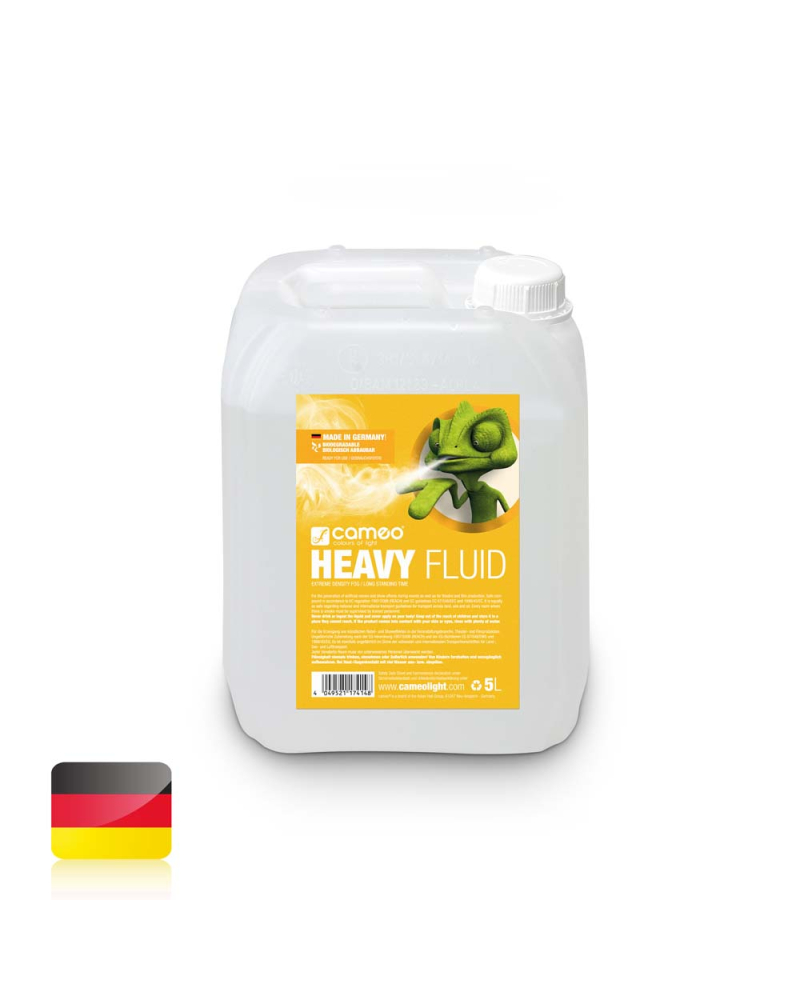 Cameo HEAVY FLUID 5 L Płyn do wytwarzania mgły o dużej gęstości i bardzo długiej trwałości, 5l