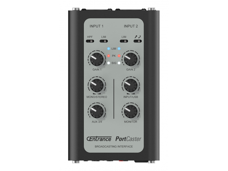 CEntrance PortCaster R4D - Mobliny interfejs, mikser i rejestrator audio dla streamerów i podcasterów