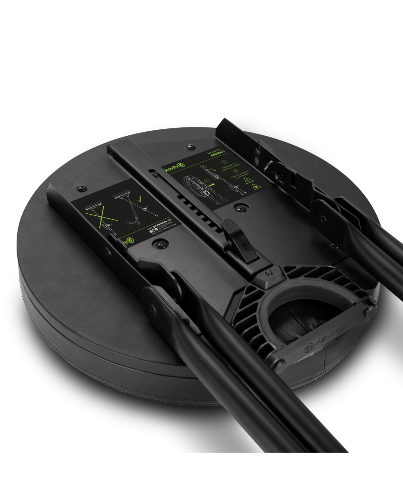 Gravity FG SEAT 1 Stołek dla muzyka ze zintegrowanym stojakiem na gitarę