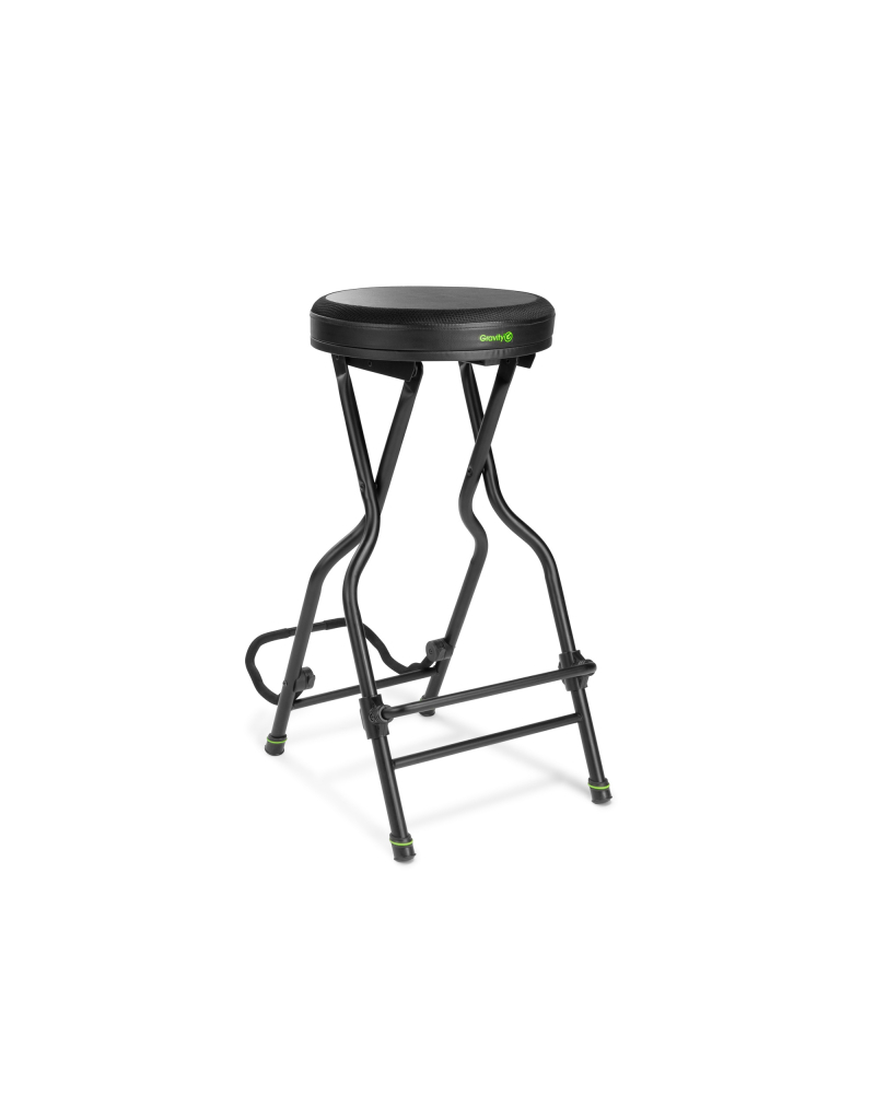 Gravity FG SEAT 1 Stołek dla muzyka ze zintegrowanym stojakiem na gitarę