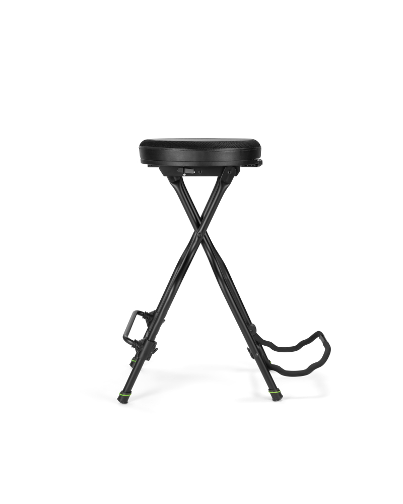 Gravity FG SEAT 1 Stołek dla muzyka ze zintegrowanym stojakiem na gitarę