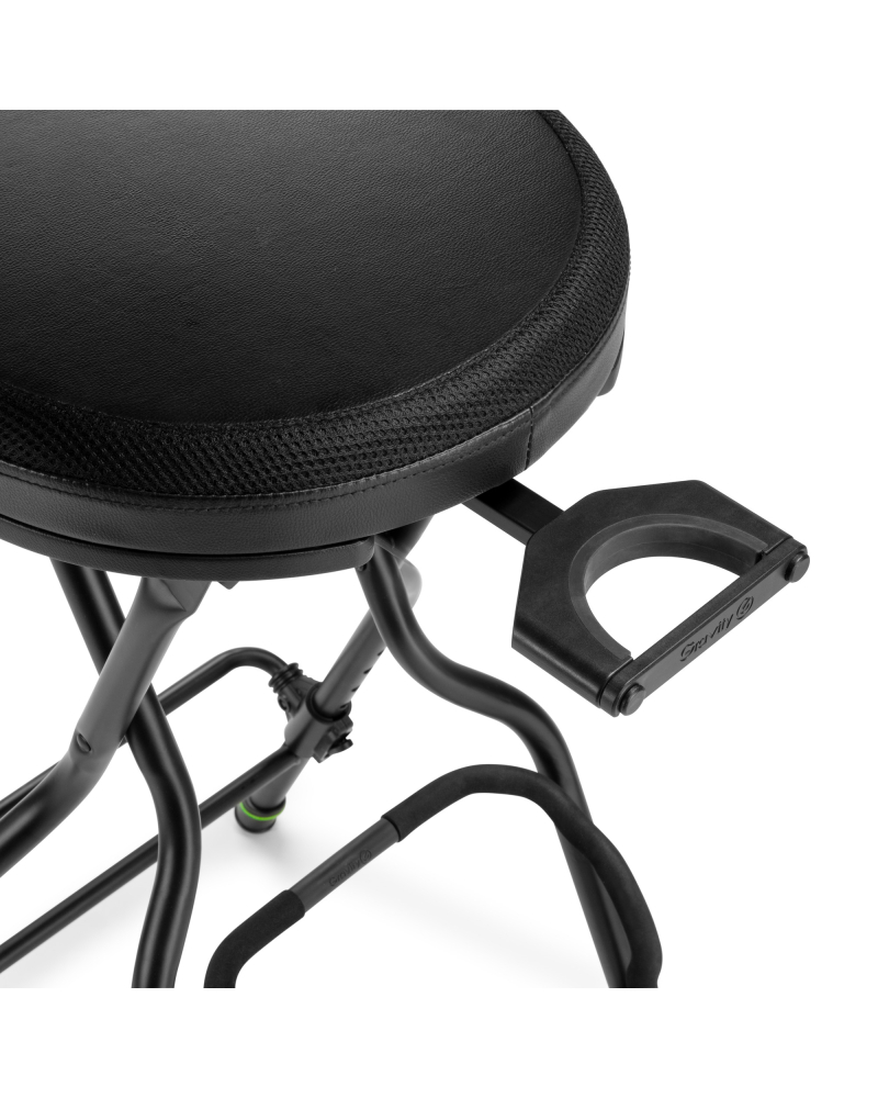 Gravity FG SEAT 1 Stołek dla muzyka ze zintegrowanym stojakiem na gitarę