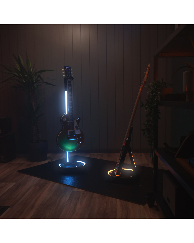 Gravity GS LS 01 NH B Guitar GLOW STAND®, podświetlany uchwyt gitarowy