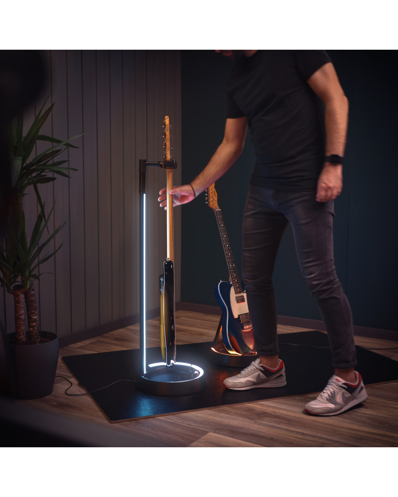 Gravity GS LS 01 NH B Guitar GLOW STAND®, podświetlany uchwyt gitarowy