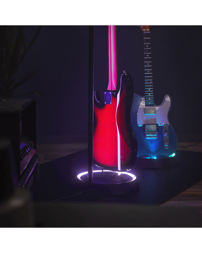 Gravity GS LS 01 NH B Guitar GLOW STAND®, podświetlany uchwyt gitarowy