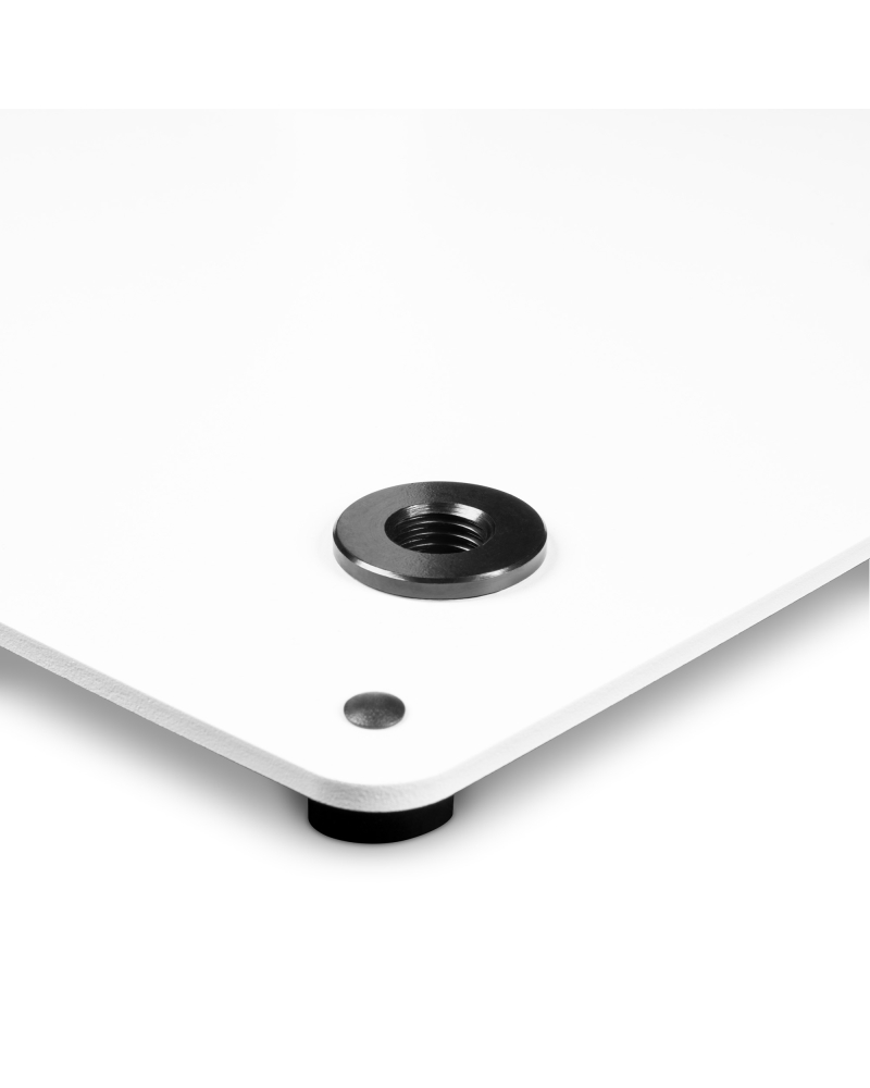 GRAVITY LS 431 W Statyw oświetleniowy z kwadratową podstawą ciężki, biały