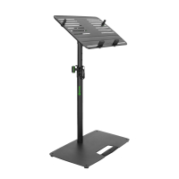 Gravity LTS T 02 B Uniwersalny statyw pod laptopa z regulowanymi kołkami mocującymi i stalową podstawą, czarny