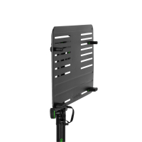 Gravity LTS T 02 B Uniwersalny statyw pod laptopa z regulowanymi kołkami mocującymi i stalową podstawą, czarny