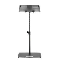 Gravity LTS T 02 B Uniwersalny statyw pod laptopa z regulowanymi kołkami mocującymi i stalową podstawą, czarny