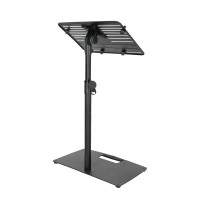 Gravity LTS T 02 B Uniwersalny statyw pod laptopa z regulowanymi kołkami mocującymi i stalową podstawą, czarny