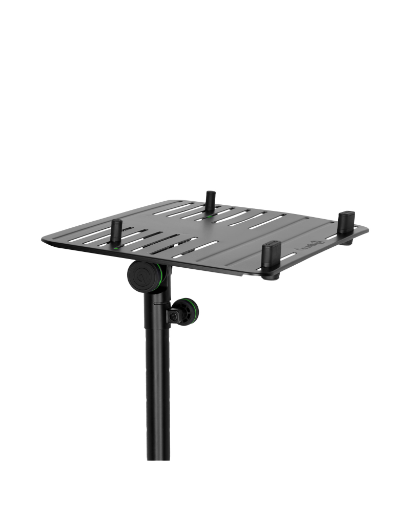 Gravity LTS T 02 B Uniwersalny statyw pod laptopa z regulowanymi kołkami mocującymi i stalową podstawą, czarny
