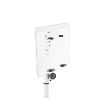 Gravity LTS T 02 W Uniwersalny statyw pod laptopa z regulowanymi kołkami mocującymi i stalową podstawą, biały