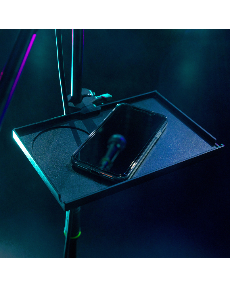 Gravity MA TRAY 3 Półka do statywów mikrofonowych z regulacją nachylenia - seria Traveler 220 mmx 145 mm