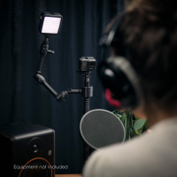 Gravity MS 0200 SET1 Tyczka mikrofonowa do montażu na stole z zaciskiem stołowym i wysięgnikiem